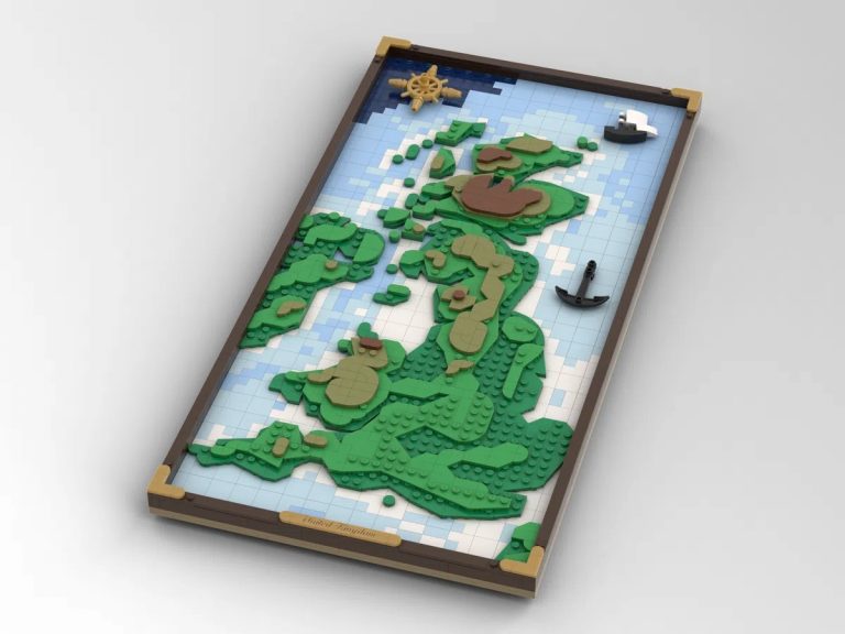 Lego Ideas Feature Vintage Lego Topographical Map The Brick Post 