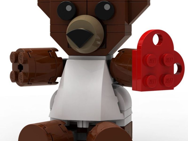 LEGO Valentine's Bear instructions | The Brick Post!