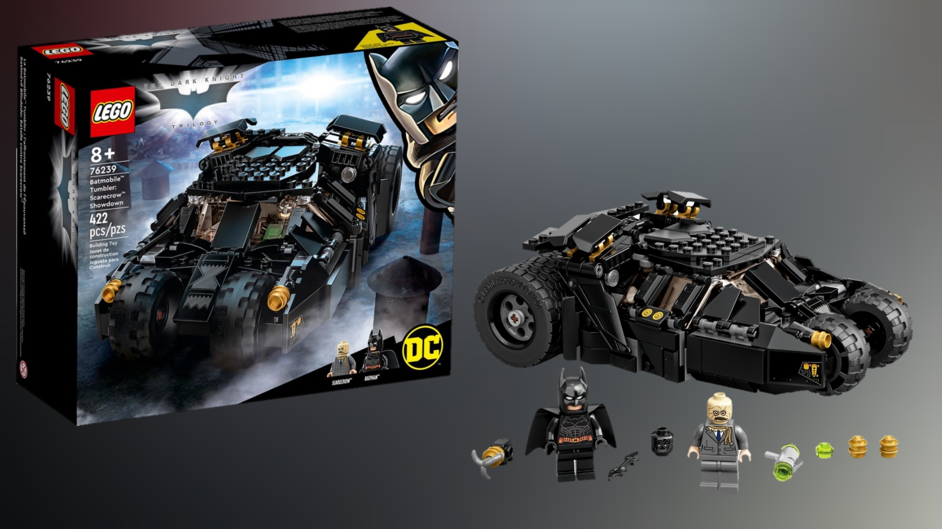 Lego DC Batman Batmobile Tumbler: Scarecrow Showdown Kit #76239 (422  Pieces) New