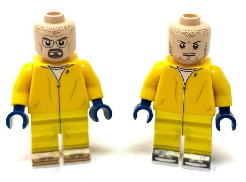 Breaking Bad Walter White & Jesse Pinkman Custom Printed LEGO ...