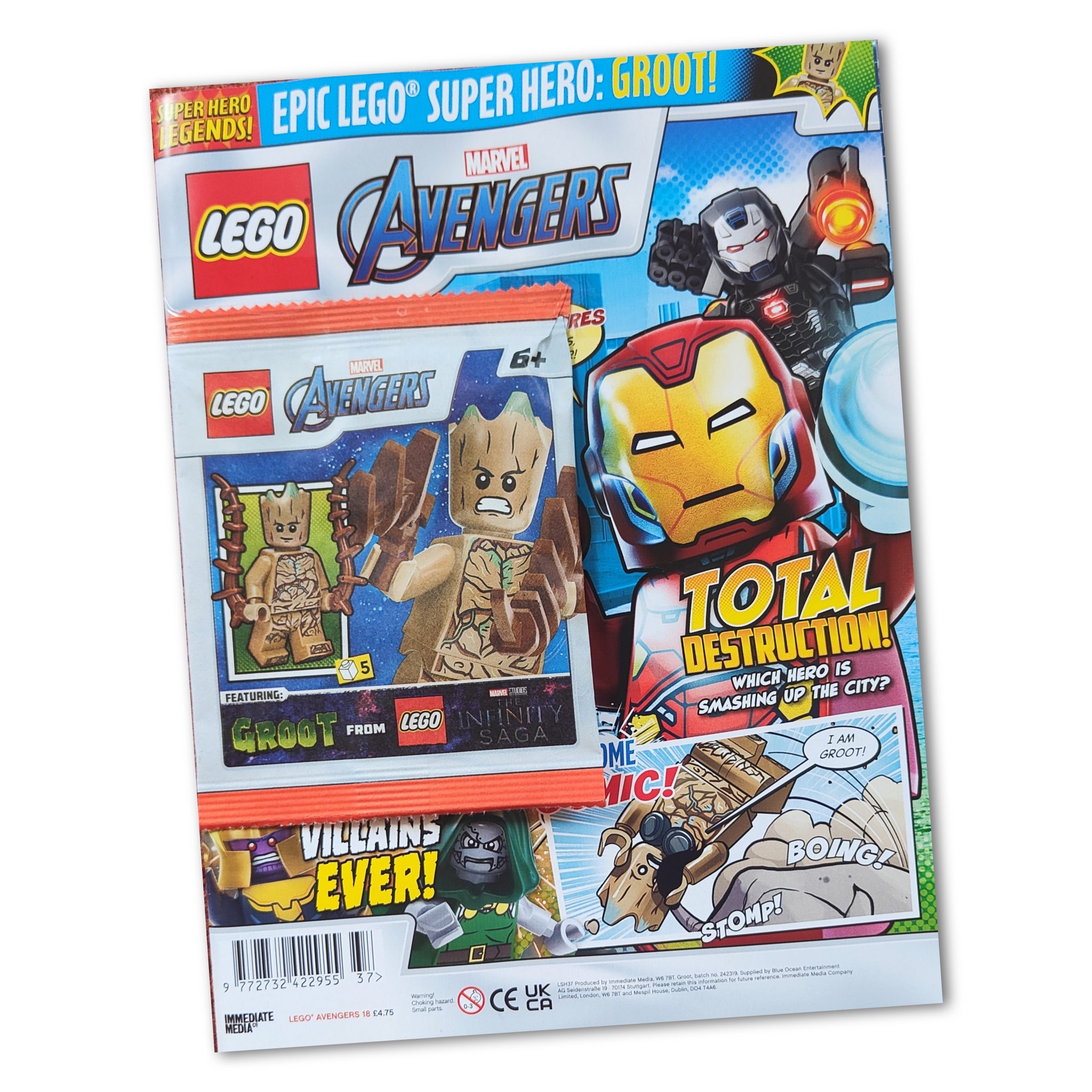 LEGO Marvel Superhero Legends Magazine Issue 18 – Groot Minifigure ...