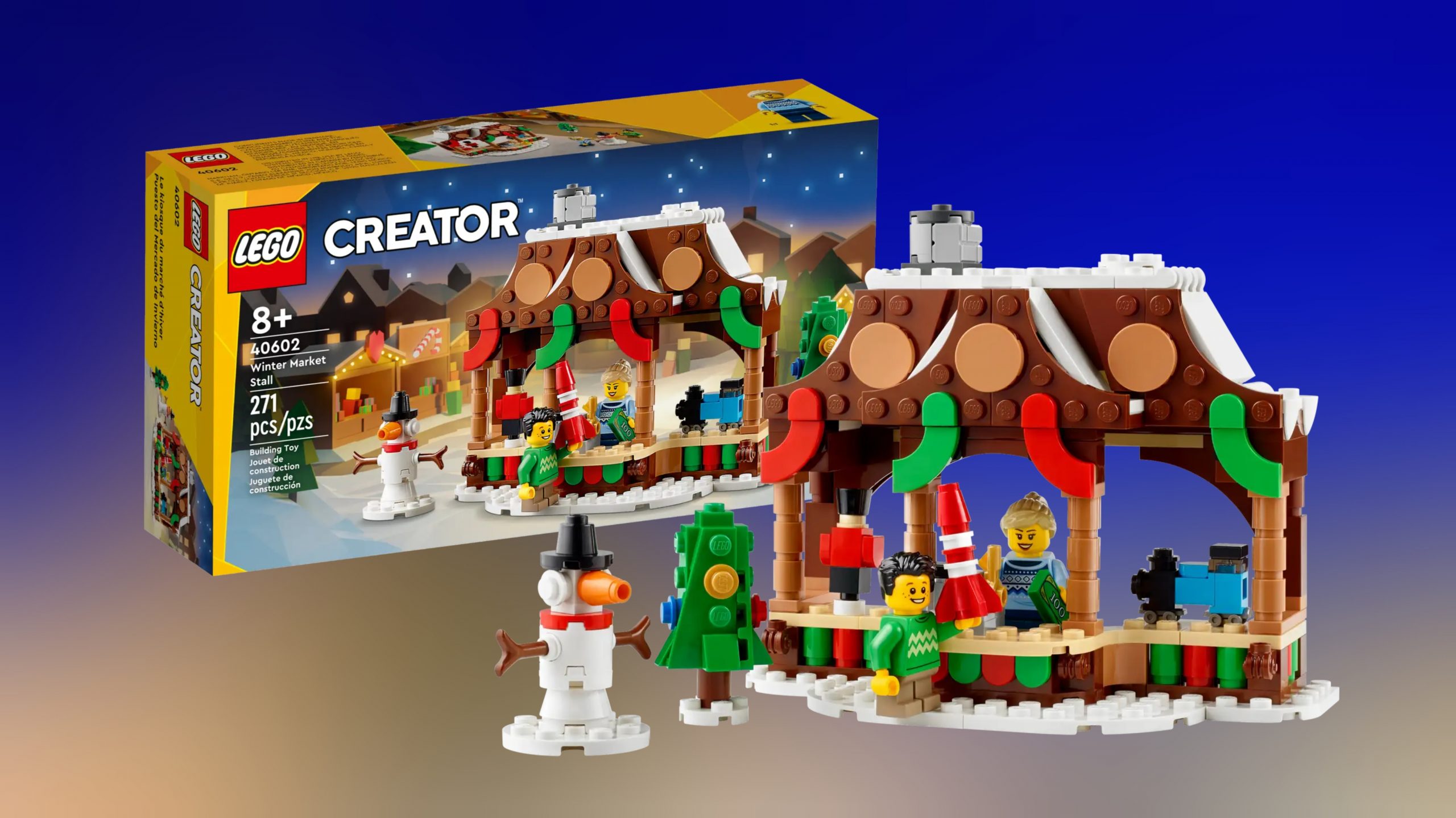 Lego christmas market hot sale