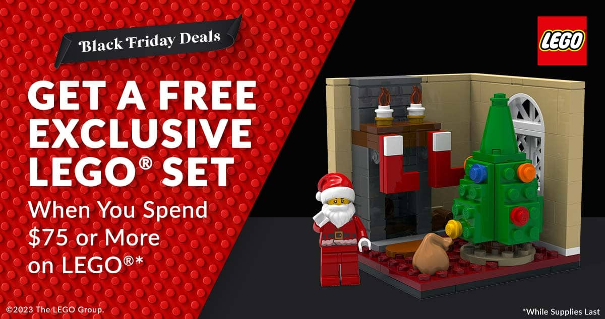 Free Exclusive LEGO Santa By The Fireplace GWP At Barnes & Noble! The